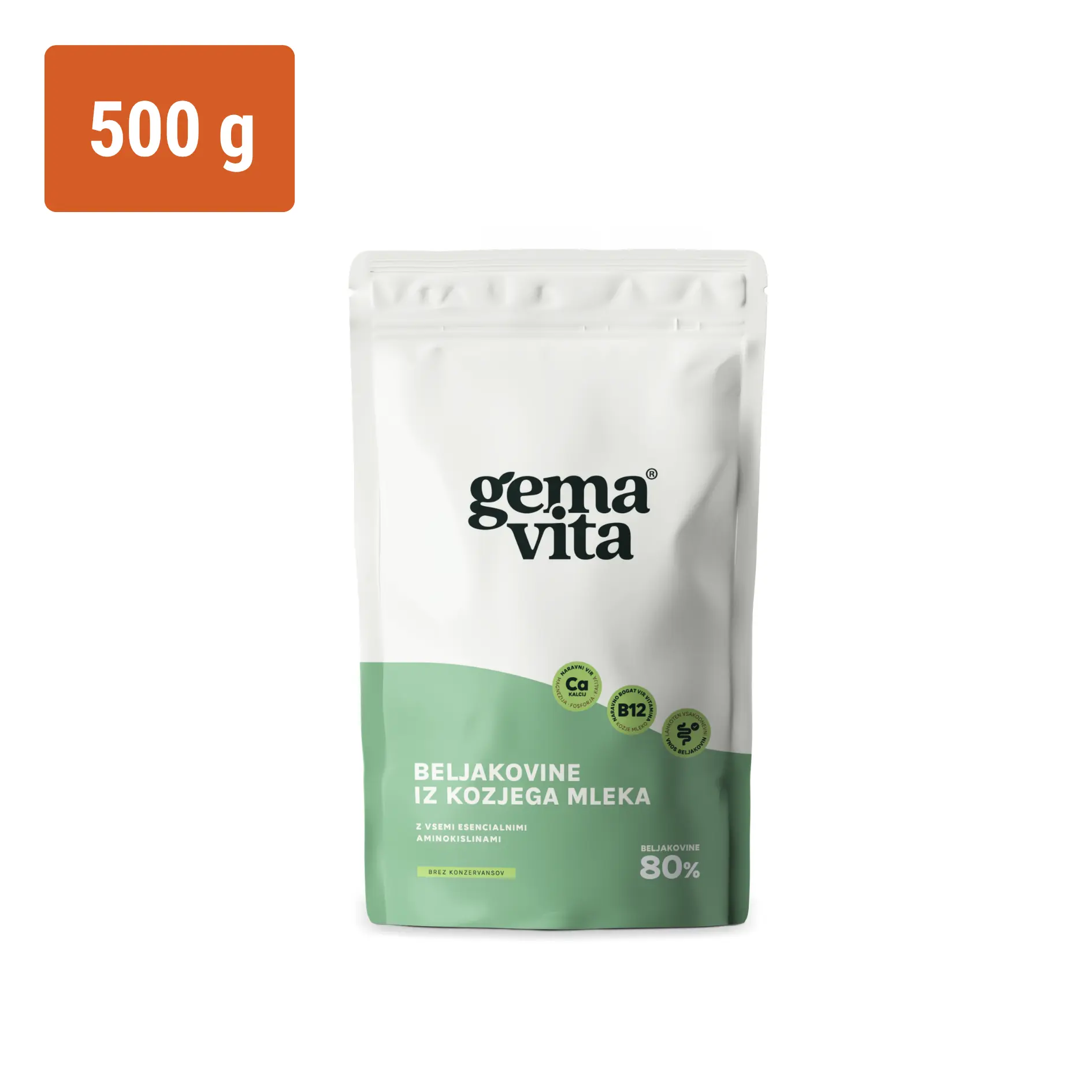 Čiste beljakovine iz kozjega mleka, 500 g
