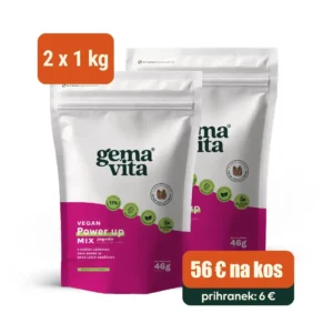 Vegan Jagoda - Beljakovinski obrok, 2 x 1 kg – Paket