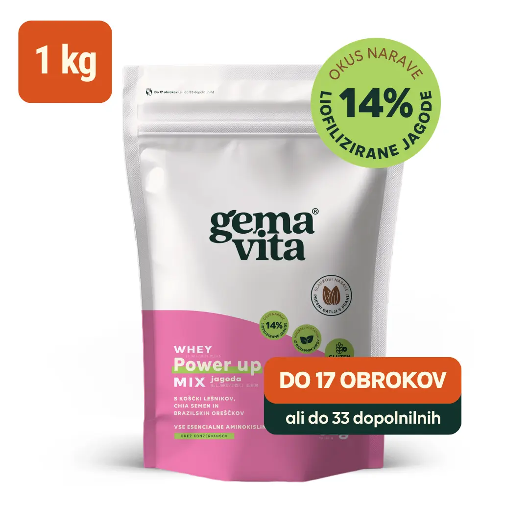 Whey Jagoda - Beljakovinski obrok, 1 kg